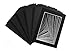 Mat Board Center, Pack of 25, 5x7 for 4x6 Black Mats - Acid Free, 4-ply Thickness, White Core - for Pictures, Photos, Framing