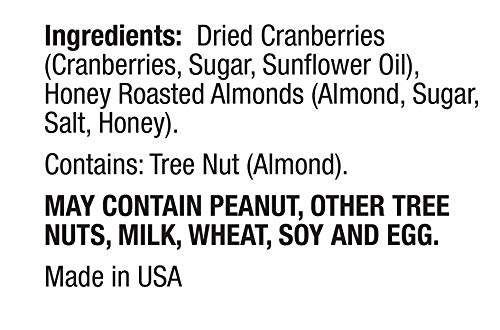 SALAD PIZAZZ! ALMOND TOPPINGS, HONEY ROASTED WITH CRANBERRIES – SNACK MIX AND SALAD TOPPING – 3.5 OUNCE (3.5 OZ) RESEALABLE BAG(PACKAGE MAY VARY)