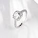 TIVANI [Eternity Love Women's Pretty 18K Silver/White Plated Princess Cut CZ Crystal Engagement Rings Best Promise Rings for Her Anniversary Cocktail Arrow Wedding Bands Collection Jewelry Rings