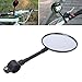Bike Rearview Mirror, Inkach Bike Bicycle Handlebar Flexible Rear Back View Rearview Mirror Black