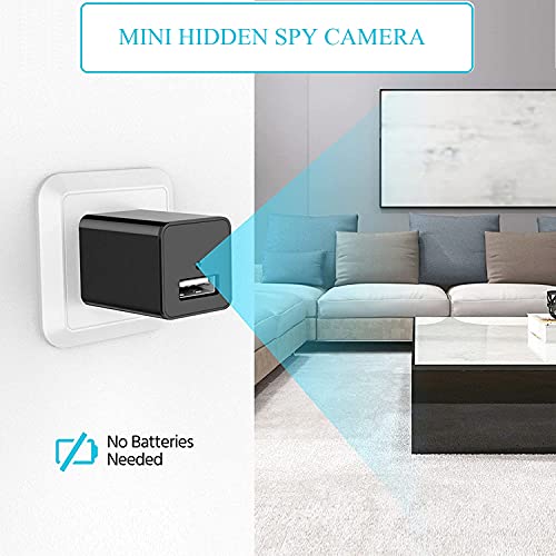 Spy Camera Charger,Hidden Camera spy,Cameras with Audio and Video,USB Charger Camera, Nanny Cam, Hidden Cam,Smart Charger,Pet Monitoring cam,Mini Security Camera for Home Surveillance Full HD (1080p)
