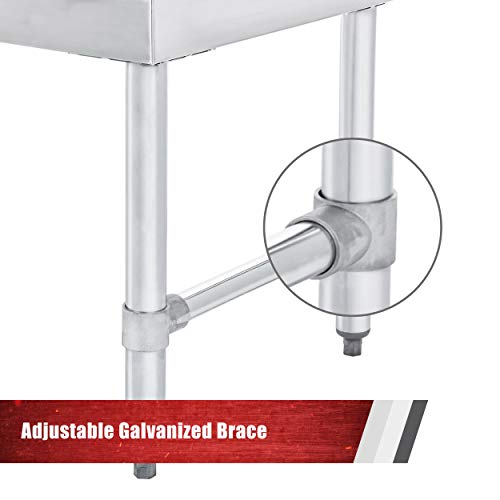 DuraSteel 3 Compartment Stainless Steel Bar Sink with 10" L x 14" W x 10” D Bowl - Underbar Basin - NSF Certified - Left Drainboard, Faucet Included (Restaurant, Kitchen, Hotel, Bar) - Thumbnail 3