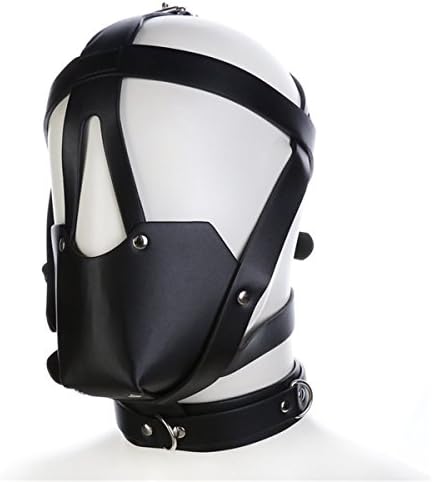Lieberpaar Leather Fancy Dress Masks Sexy Unisex Full headgear Hood Mask Lockable Adjustable