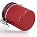 Airtight Coffee Container Storage Canister,Stainless Steel Coffee Beans Ground for Fresher Container Built-in One Way Valve (Red, 16oz)