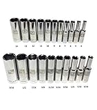 Craftsman Laser Etched Easy Read 21 Piece SAE/Metric 1/4