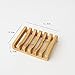 Salt Tech Bamboo Soap Dish, Soap Tray, Soap Holder, Soap Saver, Handcrafted for Bathroom Bathtub and Kitchen (2pc)