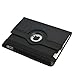 RUBAN Case Compatible with iPad 2 3 4 (Old Model) 9.7 inch Tablet, 360 Degree Rotating Automatic Wake/Sleep Stand Case with Screen Protector - Black