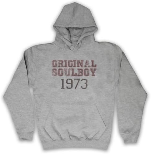My Icon Men's Soul Boy 1973 Northern Soul Adults Hoodie, Light Grey, Medium