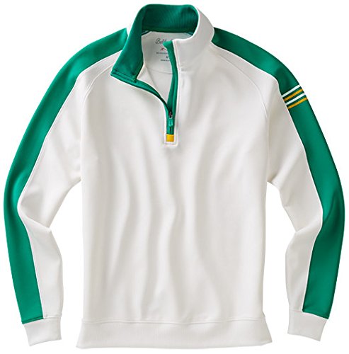 Bobby Jones Men's Xh2O Performance Color Blocked 1/4 Zip Golf Jacket, White, Small | Homer's Coat