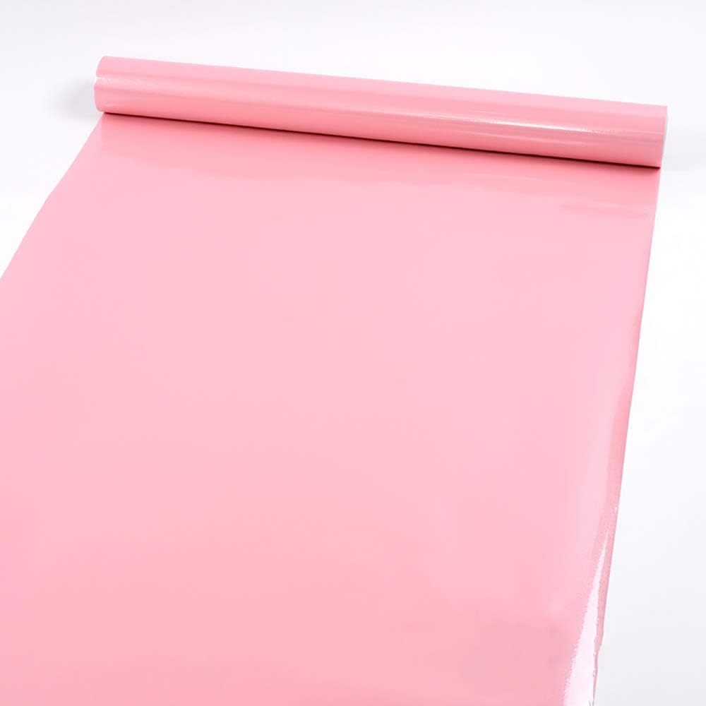 Hode Pink High Gloss Vinyl Wrap for Furniture Waterproof Sticky Back Plastic Roll Peel and Stick Self Adhesive Wallpaper - Image 4