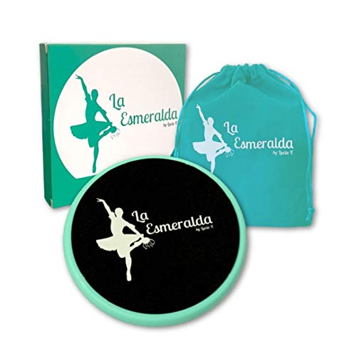 Ballet turning disc for dancers, ice skaters, gymnasts etc Helps improve turns, balance, spotting, stability and much more. Made with thick EVA Foam (Turquoise with carry bag and gift box)