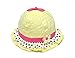 Dealzip Inc Unisex Newborn Infants Cotton Cap Sweet Baby Sunhat Outdoor Polka Dots Beach Ear Hats Summer Knitted Baby Beanie - Yellow