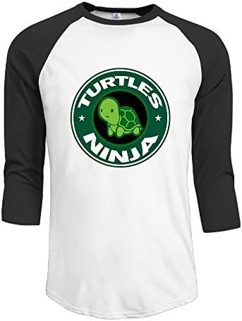 Yesher Men's Anthropomorphic Turtles 3/4 Sleeve Baseball Jersey Shirts - Small