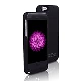 BSWHW 3200 mAh with 4.7 inch Portable Charging Case Cover Mobile Power Bank Stand Charger External Power Bank Case Rechargeable Power Protection case Backup Battery Charger for iphone 6 /6S (Carbon)