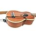 Walker & Williams U-74 Soft Dark Brown Leather Adjustable Hands-Free Ukulele Strap
