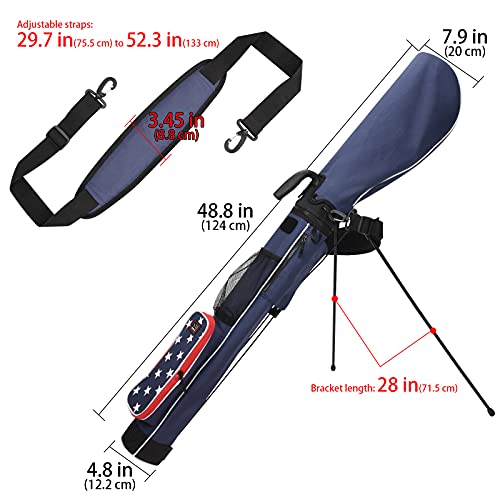 Craftsman Golf Lightweight Carry Sunday Bag with Stand Multicolor