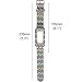 Wonlex Samsung Gear Fit2 Band, Silicone Replacement Watch Bands Strap for Galaxy Gear Fit2 SM-R360 & Fit 2 Pro for Women Men (Dark Waves)