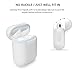 YUPING AirPods case Silicone protective cover with 2 Anti-lost Strap,2 Pairs of Ear Hook and 1 Headphone Case for Apple AirPods (6PACK)-White
