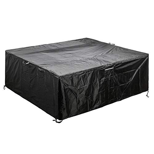 Square/Round Patio Dining Table and Chairs Set Cover Outdoor Furniture Set Covers Waterproof 57L inch