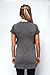 sofsy Soft-Touch Rayon Blend Tie Front Nursing Maternity Fashion Top (Large, Charcoal)
