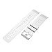 Fitbit Ionic Band Metal Accessories Small Large, Stainless Steel Replacement Band with Folding Clasp Strap for Fitbit Ionic Smart Watch Bands Wristband Women Men (35-white)