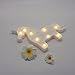 Pooqla White Unicorn Shaped Animal Light Table Lamp 3D Marquee Unicorn Sign Marquee Letter Nightlight Home Decoration Battery Operated