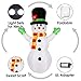 Albrillo Christmas Inflatable Snowman 7Ft Upgraded Christmas Snowman with Lighted Indoor Outdoor Yard Lawn Party Xmas Decorations 5 Stake and 3 Tether