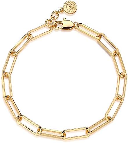 Amazon.com: Personalized Safety Pin Chain Link Bracelet for Women