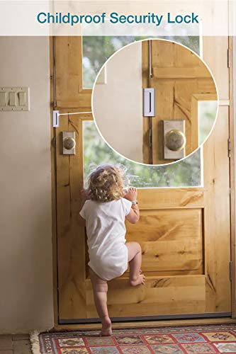 Door Reinforcement Lock ,3" Security Door Lock for Kids,Home Child Proof Door locks Withstand 800 lbs for Inward Swinging Door ,Easy to Install.