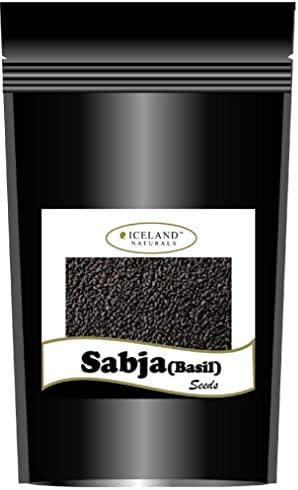 ICELAND NATURALS Natural Basil Seeds,Premium sabja Seeds -400gm