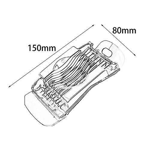 1CAwindwinevine Silver Color Easy to Use and Clean Stainless Steel Boiled Egg Slicer Section Cutter Mushroom Tomato Cutter Kitchen Novelty Tool