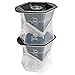Tovolo 81-2586 Colossal Leak-Free, Anti-Tip, Silicone Cap Ice, 2.25 Inch Cube-Set of 2 Whiskey Molds, Black primary