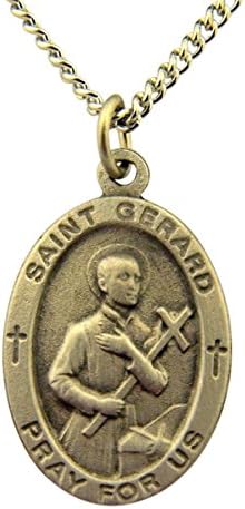 Pewter Saint MedalsPewter Catholic Saint Pray for Us Medal Pendant, 1 Inch