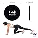 WITHWOD CORE WORKOUT SLIDER GLIDING Dual-Sided DISCS WITH RESISTANCE BANDS (SET OF 5) | Various Level and Floors Workout | Strength Ankle Straps | Home Exercise & Gym Fitness