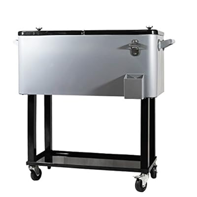 New Clevr Outdoor 80quart Party Portable Rolling Cooler Ice Chest