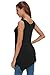 AIDIER Tank Tops for Women Loose Sleeveless Tunic Soft Stretchy Casual Flowy Shirt Black XL