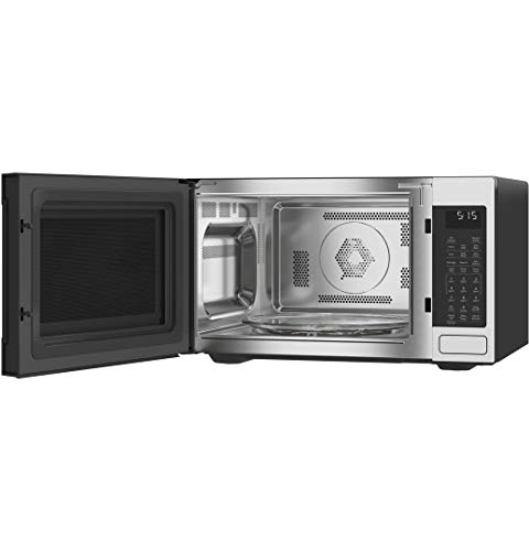 Cafe CEB515P2NSS Matte Collection Countertop Microwave Oven with 1.5 cu. ft. Capacity, Convection, 1000 Watts, 10 Power Levels, in Stainless Steel
