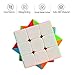 Wanrun 3x3 Speed Cube Stickerless Magic Cube 3x3x3 Puzzle Cube Vivid Solid Color Durable Brain Teaser Toys Enhanced Version(56mm)