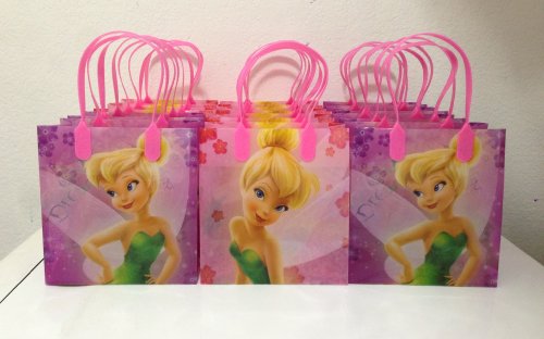 Disney Princess Tinkerbell Party Favor Goodie Small Gift Bags 12