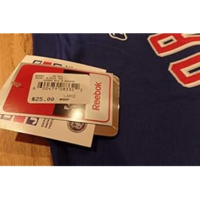 Chris Drury Reebok Royal Blue Net Print T Shirt (Large) - Image 4