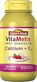 Nature Made VitaMelts Fast Dissolve Calcium 100 mg.   D3 300 IU (Bone Support) 100ct