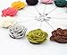 WeiShang Men's Lapel Pin Flower Handmade Boutonniere for Suit (Pack of 12) (Style 7)