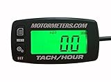 Motormeters® Digital Back-light Hour Meter / Tachometer - Water Proof