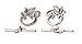 Pandahall 10sets Tibetan Style Olive Branch Flower Antique Silver Toggle Clasps for Tibetan Jewelry Making