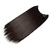 S-noilite Invisible Hair Extensions Secret Transparent Headband Hairpieces No Clip Long Human Made Natural Synthetic Fibre Hair Piece for Women Lady 20 inch Straight STRAWBERRY BLONDE