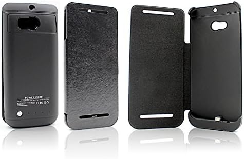 Hoohii 3200mAh Battery Case with Built-in Kickstand Holder for HTC ONE M8 - Black