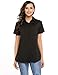 Zeagoo Womens Tailored Short Sleeve Basic Casual Button-Down Shirt Solid Blouse Tops