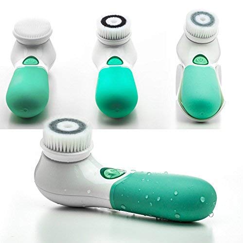 LAVO Facial Cleansing Brush - Electric Spin Scrubber and Exfoliator for Face - Scrub Skin - Exfoliating Cleanser
