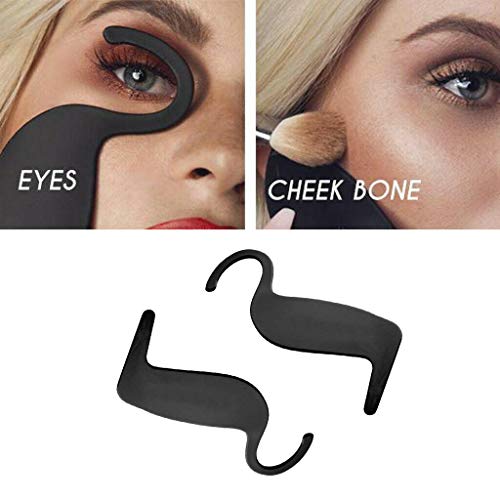Refaxi Eyeliner Card Tool,Prime Contourer Blush Eyeliner Card Tool Perfect Contour Curve Makeup Tools
