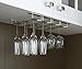 Wallniture Pinot Wine Glass Holder Under Cabinet Organization and Storage for Kitchen Decor, 17
